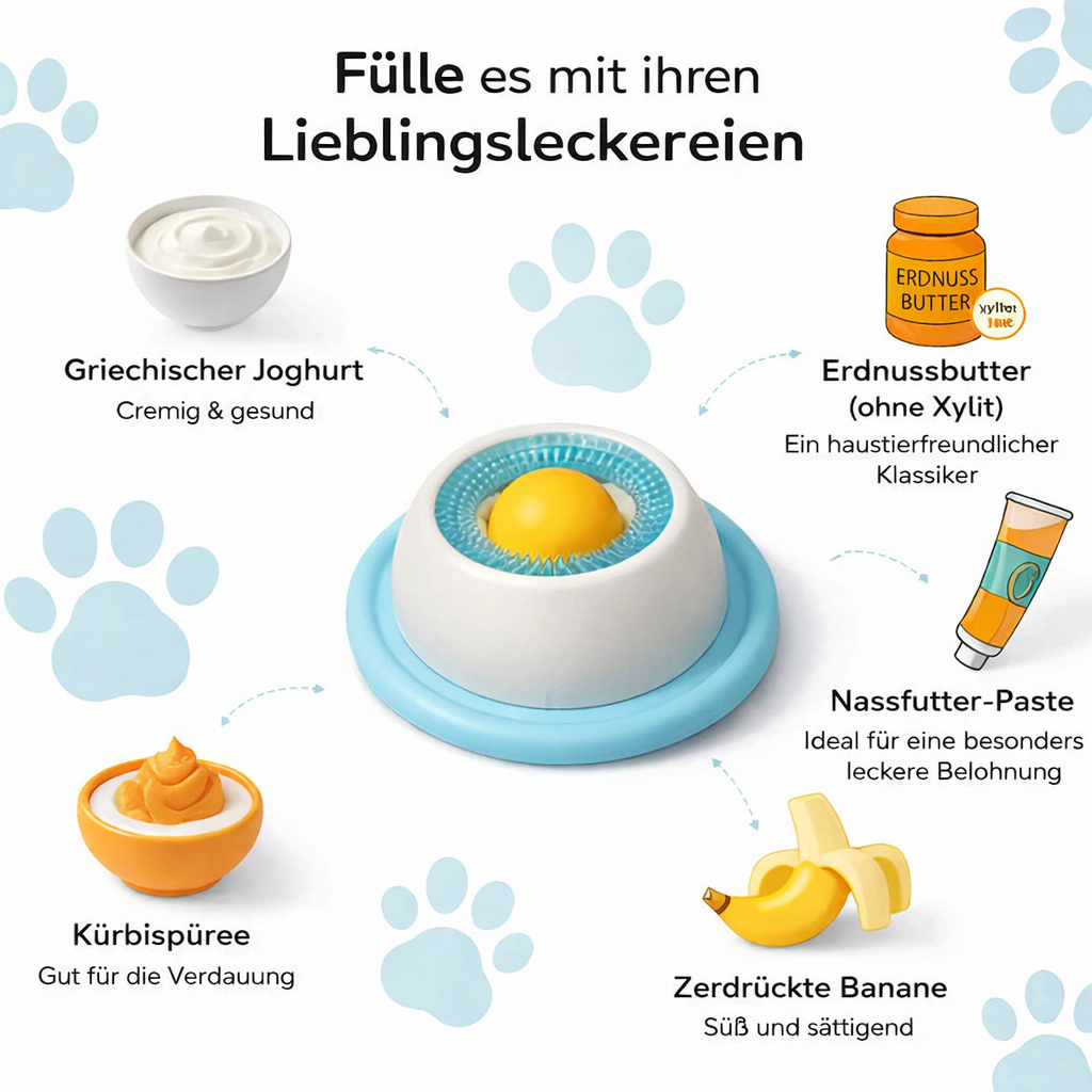 Snuffy LickFlow™ Schleckschüssel für Hunde